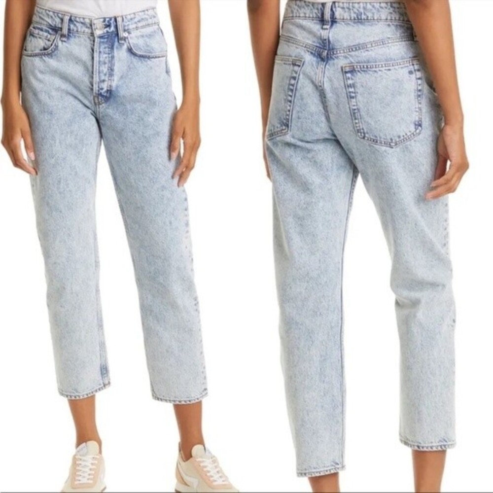 Rag & Bone Maya High Rise Ankle Slim Rigid Jeans in Belmar 32